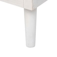 BigBuy Predsobna miza s predali DUNE Naravna bela jelka 80 x 40 x 80 cm