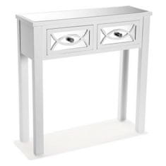 BigBuy Predsobna miza z 2 predaloma Versa VS-21600041 Les Elov les MDF Les 25 x 78 x 78 cm