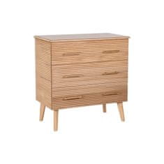 BigBuy Komoda DKD Home Decor Zlata Svetlo rjava Paolownia les MDF Les Scandi 77 x 40 x 76 cm 75 x 40 x 76 cm