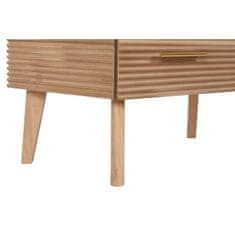 BigBuy Komoda DKD Home Decor Zlata Svetlo rjava Paolownia les MDF Les Scandi 77 x 40 x 76 cm 75 x 40 x 76 cm