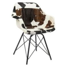 DKD Home Decor Jedilni stol DKD Home Decor Black Multicolor 60,5 x 53 x 81,5 cm