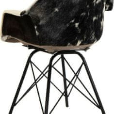 DKD Home Decor Jedilni stol DKD Home Decor Black Multicolor 60,5 x 53 x 81,5 cm