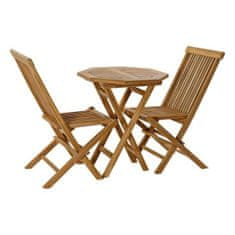 DKD Home Decor Garnitura mize z 2 stoloma DKD Home Decor Garden 90 cm 60 x 60 x 75 cm (3 kosi)