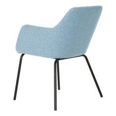 DKD Home Decor Stol DKD Home Decor Črna Večbarvna Nebo modra 58 x 59 x 76 cm