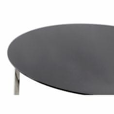 DKD Home Decor Sredinska miza DKD Home Decor Črna srebrna kristal jeklo plastika 100 x 100 x 45 cm