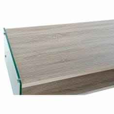 DKD Home Decor Sredinska mizica DKD Home Decor Večbarvna Transparentna Naravni les Kristal MDF Les 130 x 65 x 35,5 cm