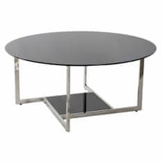 DKD Home Decor Sredinska miza DKD Home Decor Črna srebrna kristal jeklo plastika 100 x 100 x 45 cm