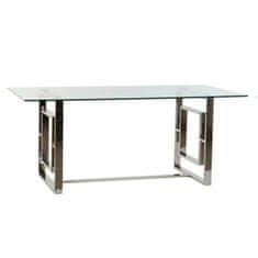 DKD Home Decor Jedilna miza DKD Home Decor Crystal Steel (180 x 90 x 75 cm)