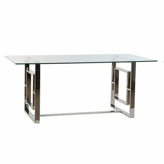 DKD Home Decor Jedilna miza DKD Home Decor Crystal Steel (180 x 90 x 75 cm)