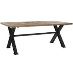 DKD Home Decor Jedilna miza DKD Home Decor Kovina železo recikliran les 200 x 100 x 78 cm