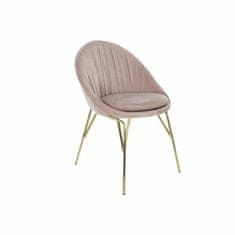 DKD Home Decor Jedilni stol DKD Home Decor Pink Golden 60 x 60 x 85 cm
