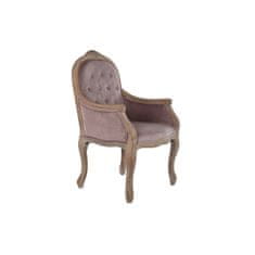 DKD Home Decor Jedilni stol DKD Home Decor Pink Natural 62 x 55 x 100 cm 63,5 x 50 x 102 cm