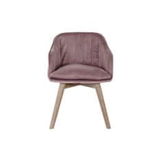 DKD Home Decor Jedilni stol DKD Home Decor Pink Natural 56 x 55 x 70 cm 56 x 55 x 74 cm 56 x 47 x 72,5 cm