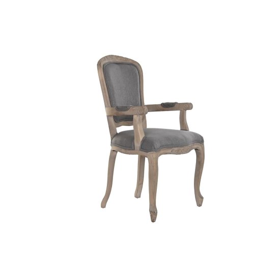 DKD Home Decor Jedilni stol DKD Home Decor Temno siva 57 x 57 x 94 cm