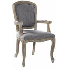 DKD Home Decor Jedilni stol DKD Home Decor Temno siva 57 x 57 x 94 cm