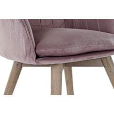 DKD Home Decor Jedilni stol DKD Home Decor Pink Natural 56 x 55 x 70 cm 56 x 55 x 74 cm 56 x 47 x 72,5 cm