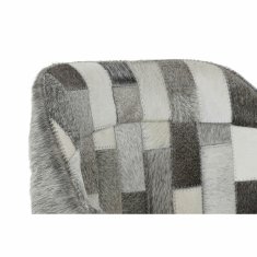DKD Home Decor Stol z nasloni za roke DKD Home Decor Bela črna bež siva 60,5 x 53 x 81,5 cm