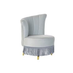 DKD Home Decor Fotelj DKD Home Decor Kovina Poliester Nebo modra Goba MDF Les (77 x 63 x 85 cm)