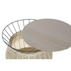 DKD Home Decor Sredinska miza DKD Home Decor Črna naravna kovina železo MDF les 30 x 40 cm 54 x 54 x 40 cm