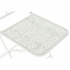 DKD Home Decor Vrtni stol DKD Home Decor Bela kovina 40 x 48 x 93 cm