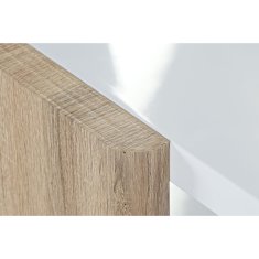DKD Home Decor Stranska mizica DKD Home Decor Bela rjava Kristal MDF Les 110 x 60 x 45 cm