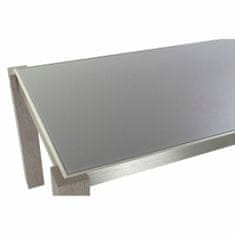 DKD Home Decor Jedilna miza DKD Home Decor Crystal Grey Aluminium Oak Tempered Glass (162 x 92 x 74 cm)