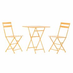DKD Home Decor Garnitura mize z 2 stoloma DKD Home Decor 87 cm 60 x 60 x 75 cm 