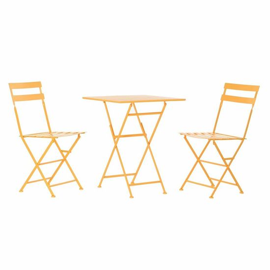 DKD Home Decor Garnitura mize z 2 stoloma DKD Home Decor 87 cm 60 x 60 x 75 cm
