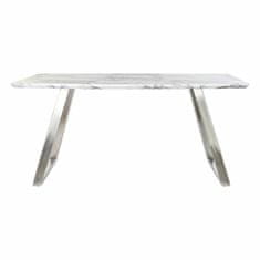 DKD Home Decor Jedilna miza DKD Home Decor Steel White 160 x 90 x 76 cm MDF Wood