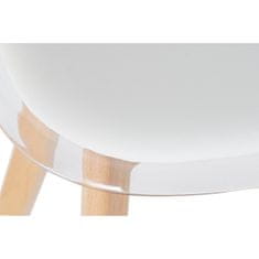 DKD Home Decor Jedilni stol DKD Home Decor Bela Transparentna Naravna 54 x 47 x 81 cm