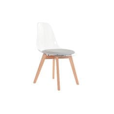 DKD Home Decor Jedilni stol DKD Home Decor Sivi les Polikarbonat (54 x 47 x 81 cm)