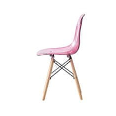 DKD Home Decor Jedilni stol DKD Home Decor 44 x 46 x 81 cm Naravna roza 30 x 40 cm