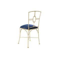DKD Home Decor Jedilni stol DKD Home Decor Blue Golden 45 x 42 x 88,5 cm