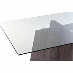 DKD Home Decor Jedilna miza DKD Home Decor Crystal Grey Metal Transparent 160 x 90 x 75 cm 30 x 40 cm MDF Wood