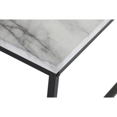 DKD Home Decor Sredinska miza DKD Home Decor Bela črna kovina MDF les 110 x 60 x 34 cm