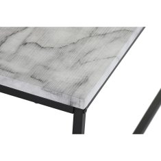 DKD Home Decor Sredinska miza DKD Home Decor Bela črna kovina MDF les 80 x 80 x 34 cm