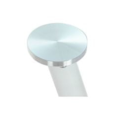 DKD Home Decor Jedilna miza DKD Home Decor Crystal Metal White (135 x 75 x 75 cm)