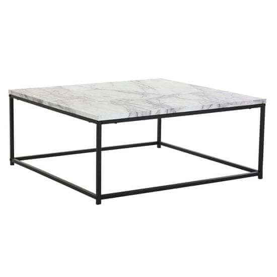 DKD Home Decor Sredinska miza DKD Home Decor Bela črna kovina MDF les 80 x 80 x 34 cm