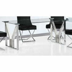DKD Home Decor Jedilna miza DKD Home Decor Crystal Steel (180 x 90 x 75 cm)