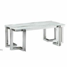 DKD Home Decor Jedilna miza DKD Home Decor Crystal Steel (180 x 90 x 76 cm)