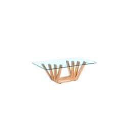 DKD Home Decor Sredinska mizica DKD Home Decor Kristalni oreh (130 x 70 x 42 cm)