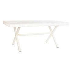 DKD Home Decor Jedilna miza DKD Home Decor Bela kovina Mango les 180 x 90 x 76 cm