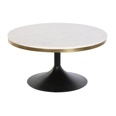 DKD Home Decor Sredinska miza DKD Home Decor Kovina Marmor 76 x 76 x 39,5 cm