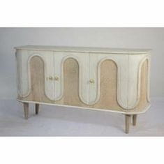 DKD Home Decor Jedilna miza DKD Home Decor White Golden Brass Mango les 180 x 90 x 76 cm