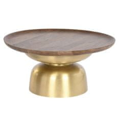 DKD Home Decor Sredinska miza DKD Home Decor Jeklo Mango les (80 x 80 x 38 cm)
