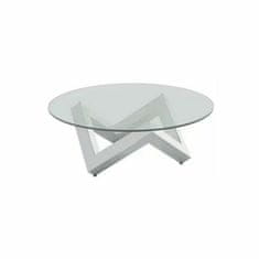 DKD Home Decor Sredinska miza DKD Home Decor Jeklo Kaljeno steklo 90 x 90 x 45 cm