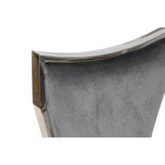 DKD Home Decor Jedilni stol DKD Home Decor 48 x 51 x 110 cm srebrno siva