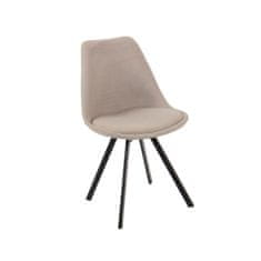 DKD Home Decor Jedilni stol DKD Home Decor 48 x 58 x 84 cm Črna siva kovina