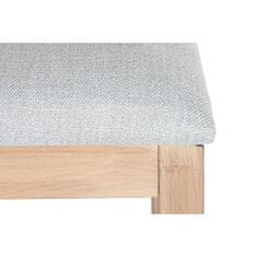 DKD Home Decor Jedilni stol DKD Home Decor Fir Polyester Svetlo siva (46 x 61 x 86 cm)