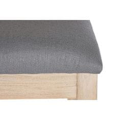 DKD Home Decor Jedilni stol DKD Home Decor Fir Polyester Temno siva (46 x 61 x 86 cm)